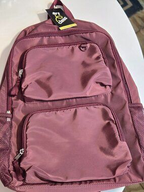 Art Class Burgundy Backpack Bookbag School Travel Laptop Bag NWT Target